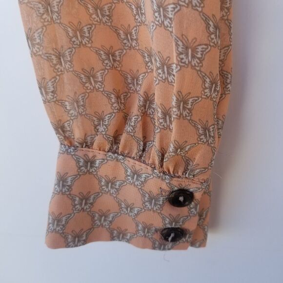 Mona B Long Sleeve Blouse With Tie. - Picture 13 of 14